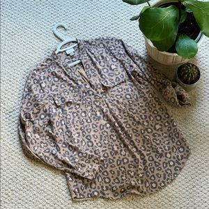 Target brand leopard print top